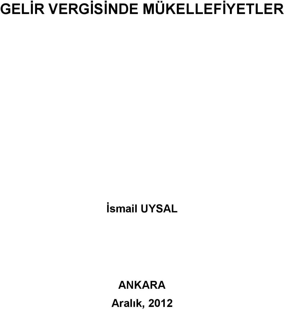 İsmail UYSAL