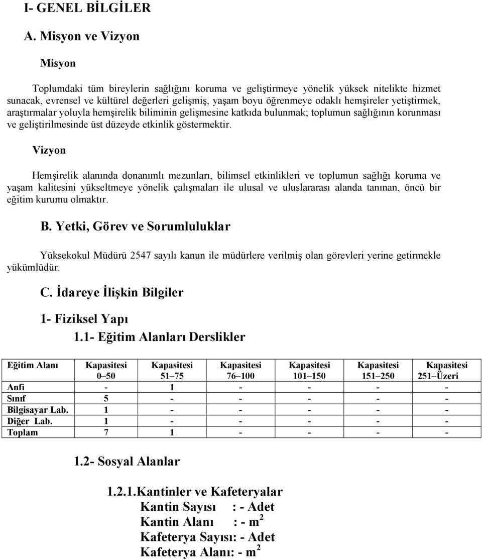 hemşireler yetiştirmek, araştırmalar yoluyla hemşirelik biliminin gelişmesine katkıda bulunmak; toplumun sağlığının korunması ve geliştirilmesinde üst düzeyde etkinlik göstermektir.