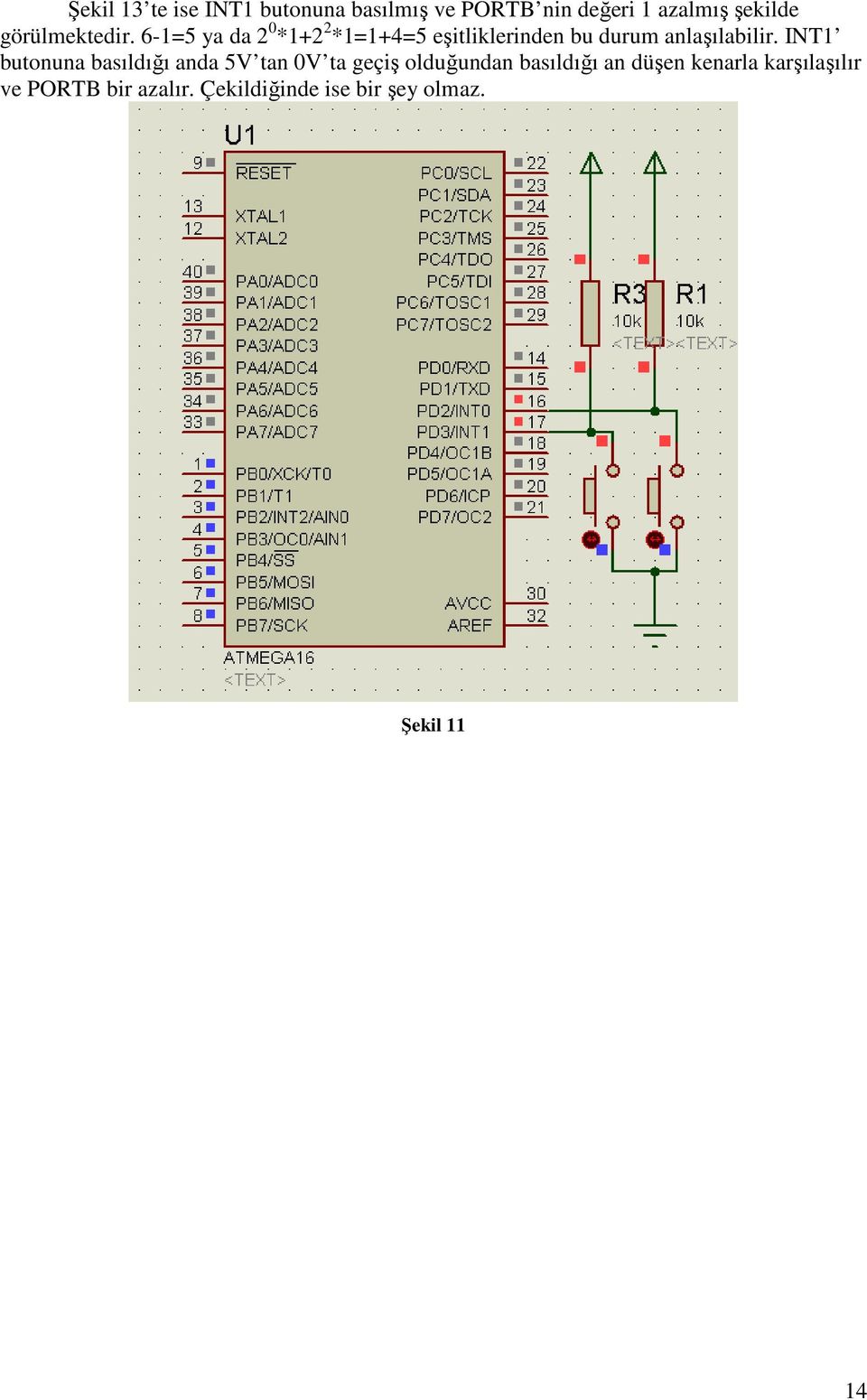 6-1=5 ya da 2 0 *1+2 2 *1=1+4=5 eşitliklerinden bu durum anlaşılabilir.