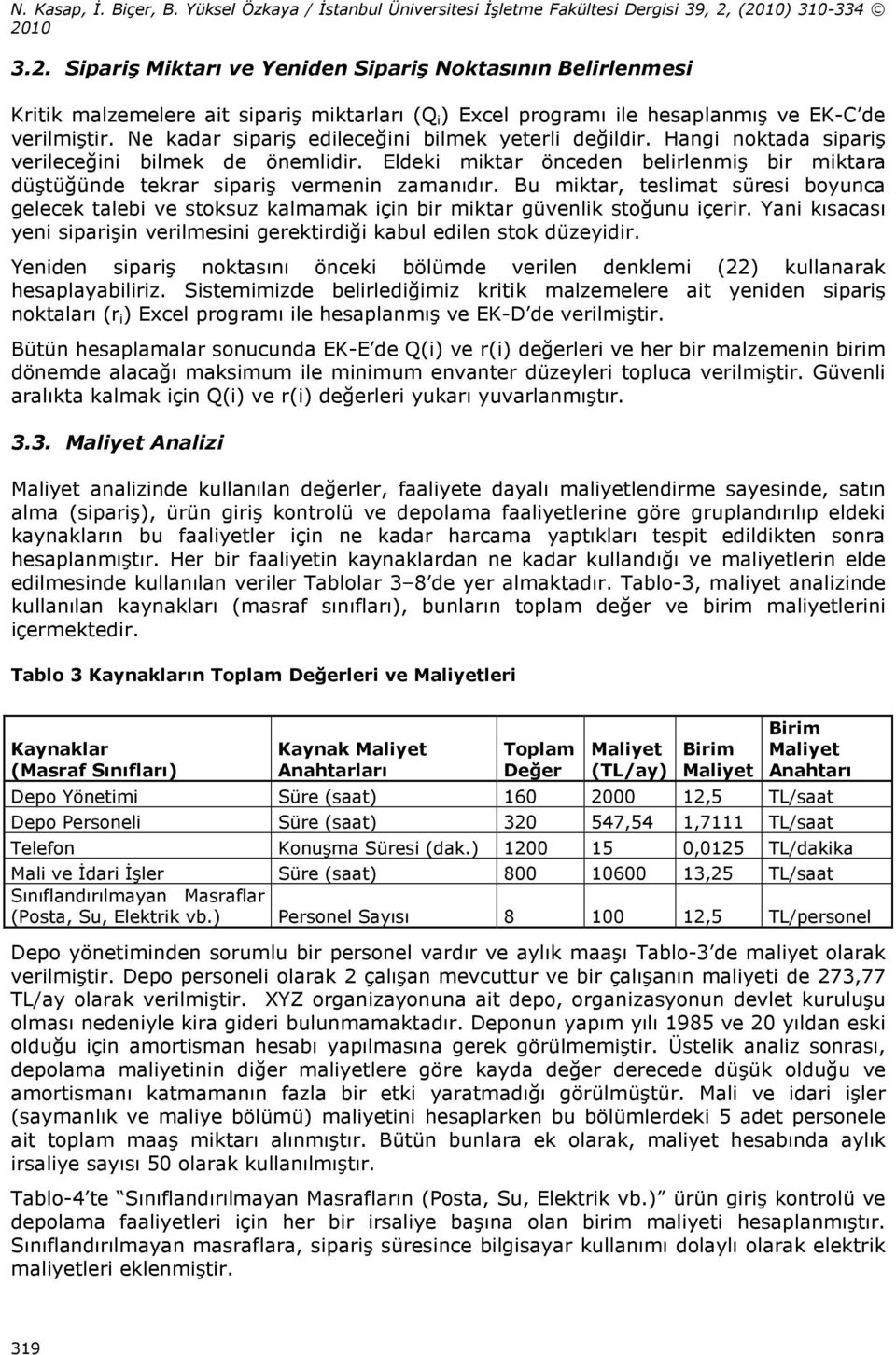 Ne kadar sparş edleceğn blmek yeterl değldr. Hang noktada sparş verleceğn blmek de önemldr. Eldek mktar önceden belrlenmş br mktara düştüğünde tekrar sparş vermenn zamanıdır.