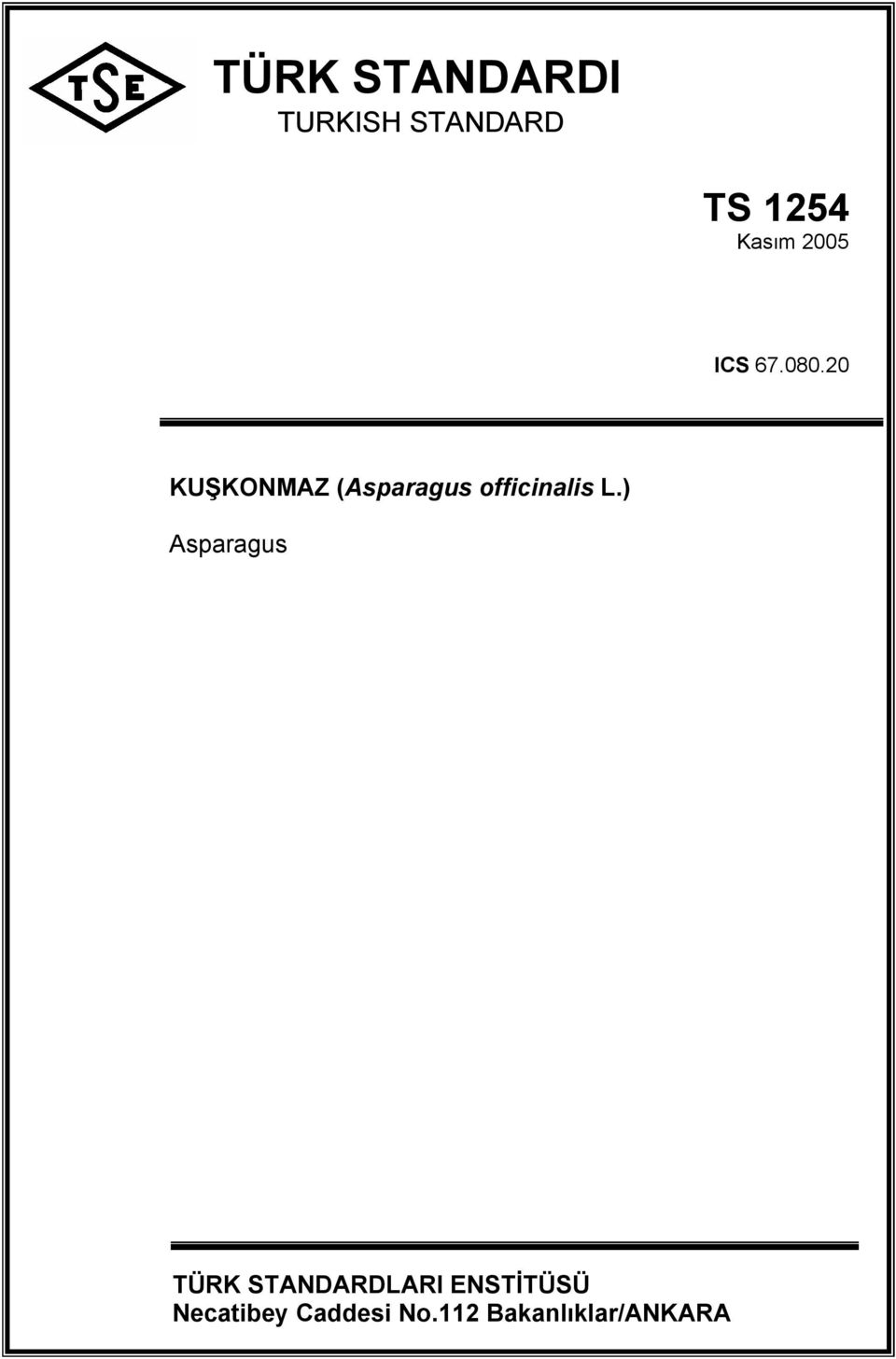 20 KU KONMAZ (Asparagus officinalis L.