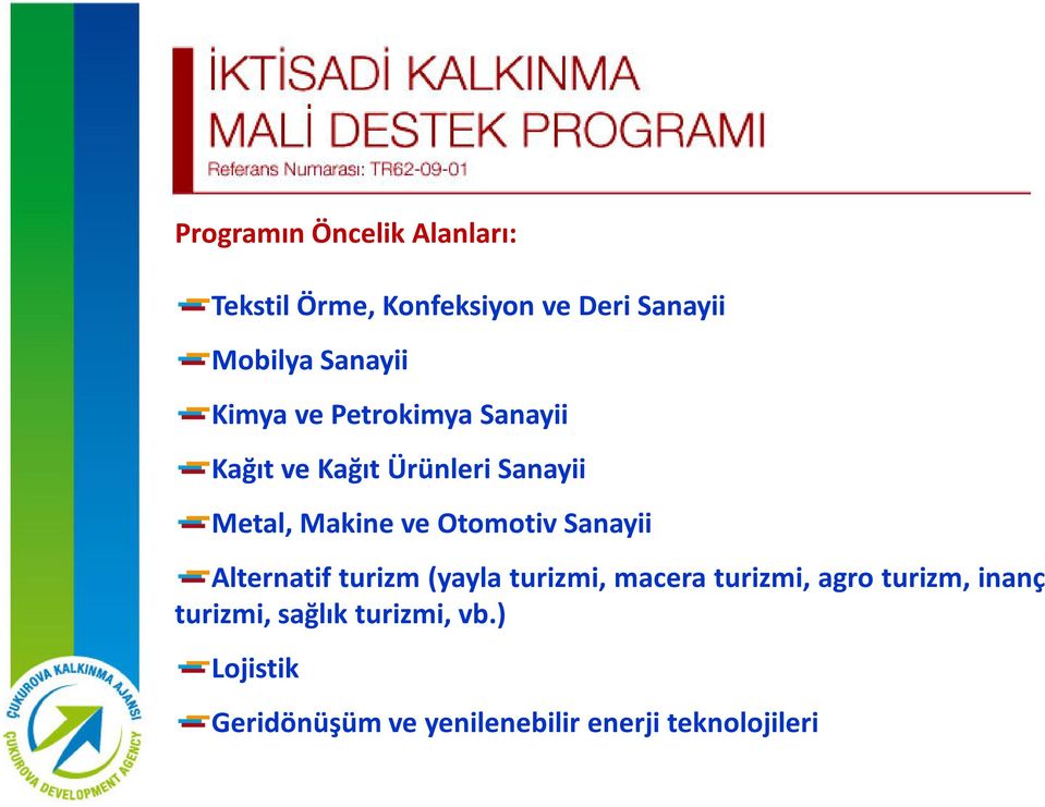 Otomotiv Sanayii Alternatif turizm (yayla turizmi, macera turizmi, agro turizm,