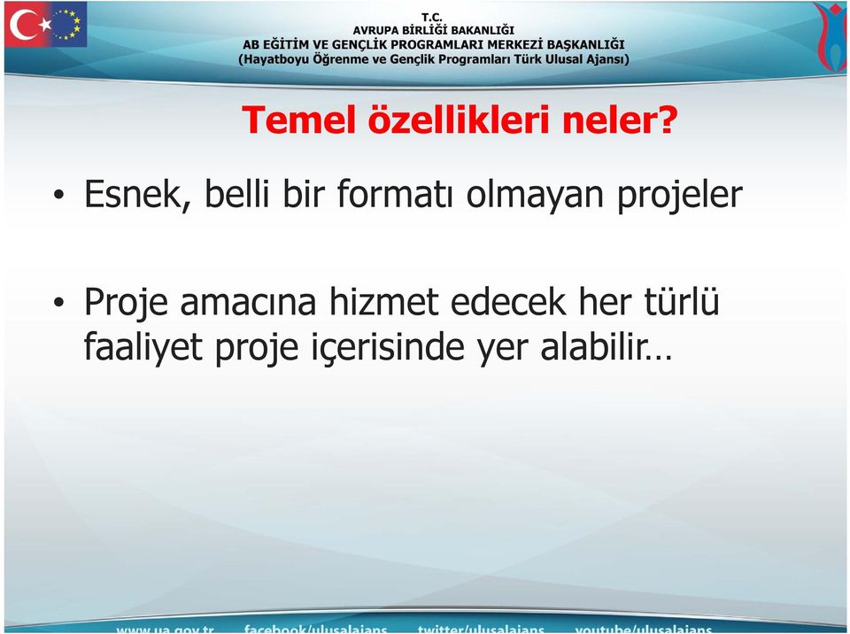 projeler Proje amacına hizmet