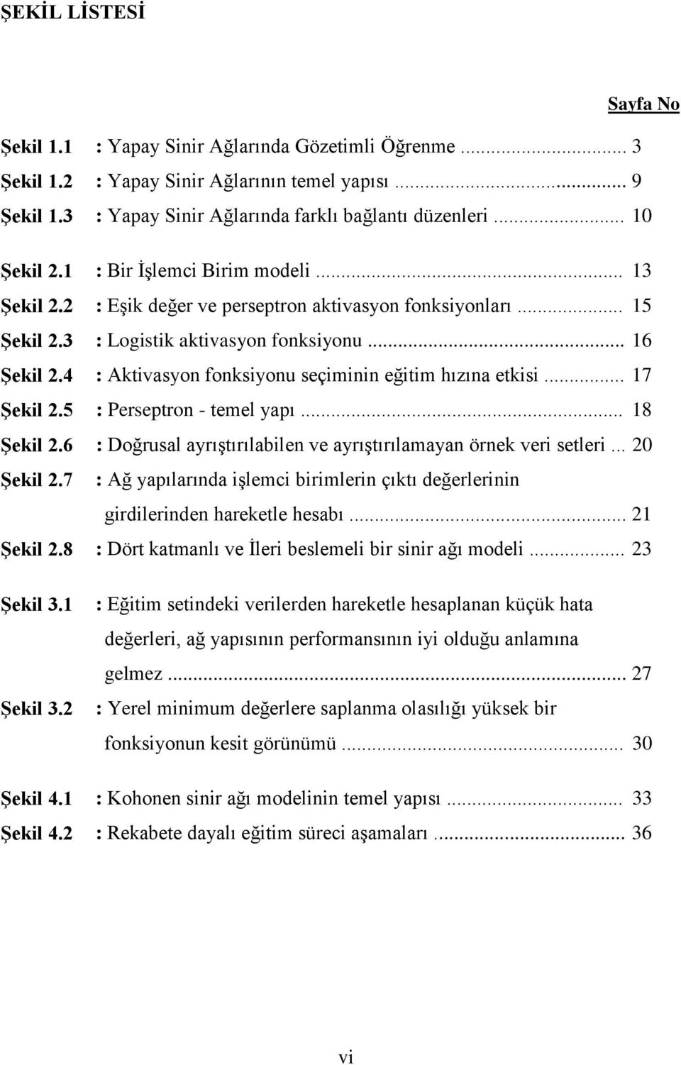 .. 13 : Eşik değer ve perseptron aktivasyon fonksiyonları... 15 : Logistik aktivasyon fonksiyonu... 16 : Aktivasyon fonksiyonu seçiminin eğitim hızına etkisi... 17 : Perseptron - temel yapı.