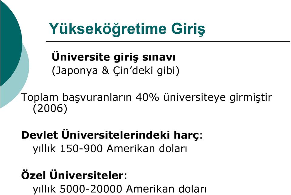 (2006) Devlet Üniversitelerindeki harç: yıllık 150-900