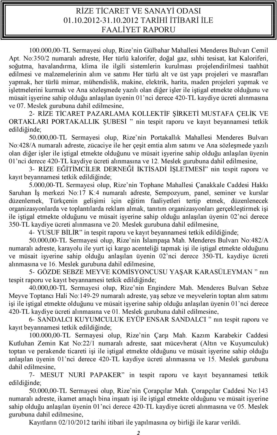 malzemelerinin alım ve satımı Her türlü alt ve üst yapı projeleri ve masrafları yapmak, her türlü mimar, mühendislik, makine, elektrik, harita, maden projeleri yapmak ve işletmelerini kurmak ve Ana