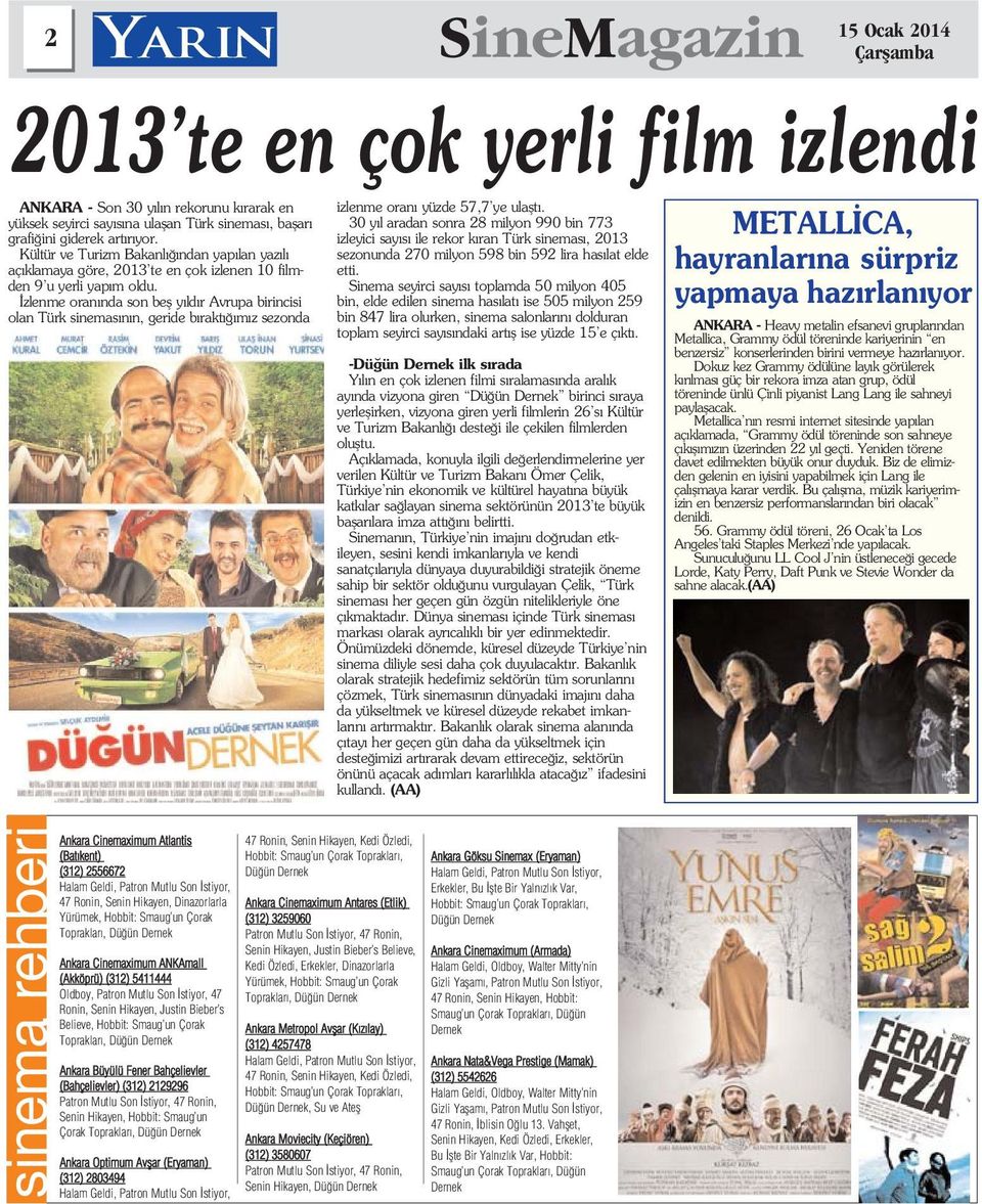zlenme oran nda son befl y ld r Avrupa birincisi olan Türk sinemas n n, geride b rakt m z sezonda izlenme oran yüzde 57,7 ye ulaflt.