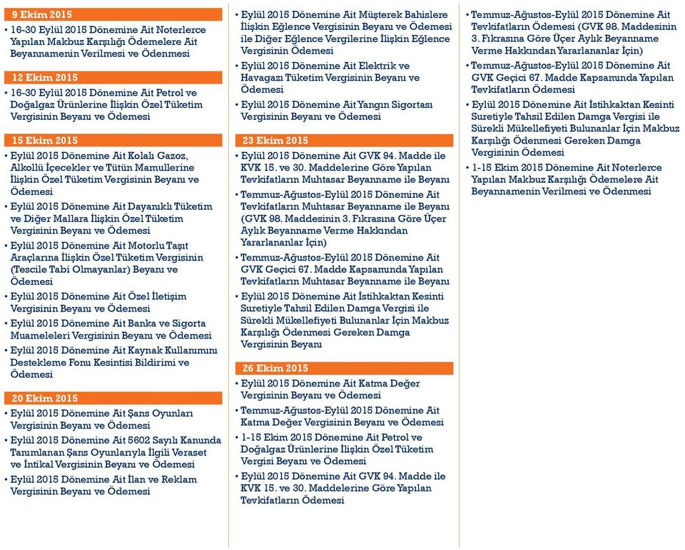 Kullanımını 20 Ekim 2015 Eylül 2015 Dönemine Ait Şans Oyunları Eylül 2015 Dönemine Ait 5602 Sayılı Kanunda Tanımlanan Şans Oyunlarıyla İlgili Veraset ve İntikal Eylül 2015 Dönemine Ait İlan ve Reklam