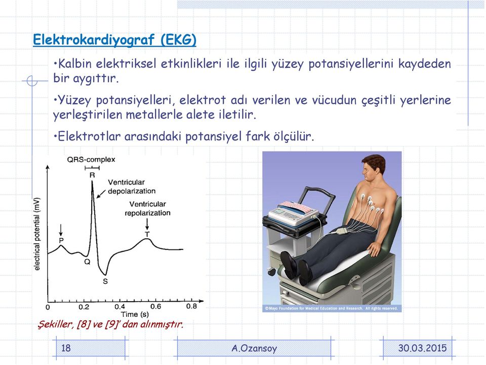 Yüzey potnsiyellei, elektot dı veilen ve vücudun çeşitli yeleine