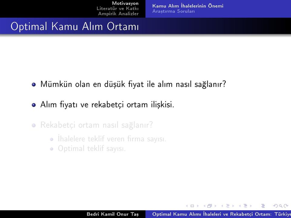 lanr? Alm yat ve rekabetçi ortam ili³kisi.