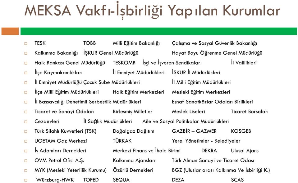 lçe Milli Eitim Müdürlükleri Halk E Mesleki E Esnaf Sanatkârlar Odalar Meslek Liseleri l Sal GAZBR GAZMER