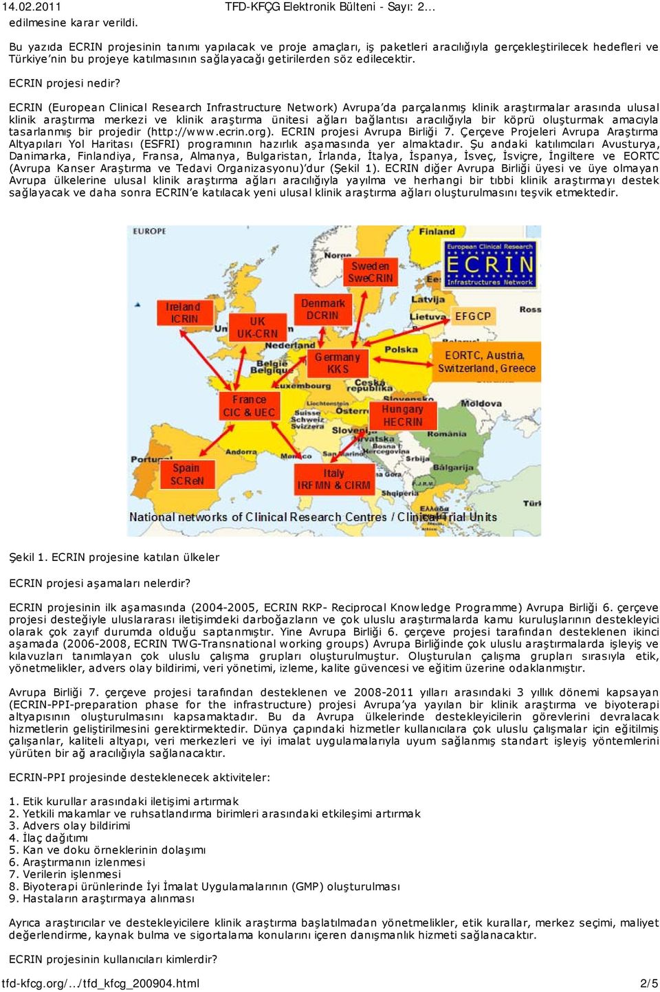 ECRIN projesi nedir?