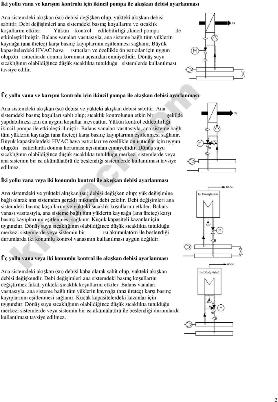 Büyük kapasitelerdeki HVAC hava ısıtıcıları ve özellikle ön ısıtıcılar için uygun olup;ön ısıtıcılarda donma koruması açısından emniyetlidir.