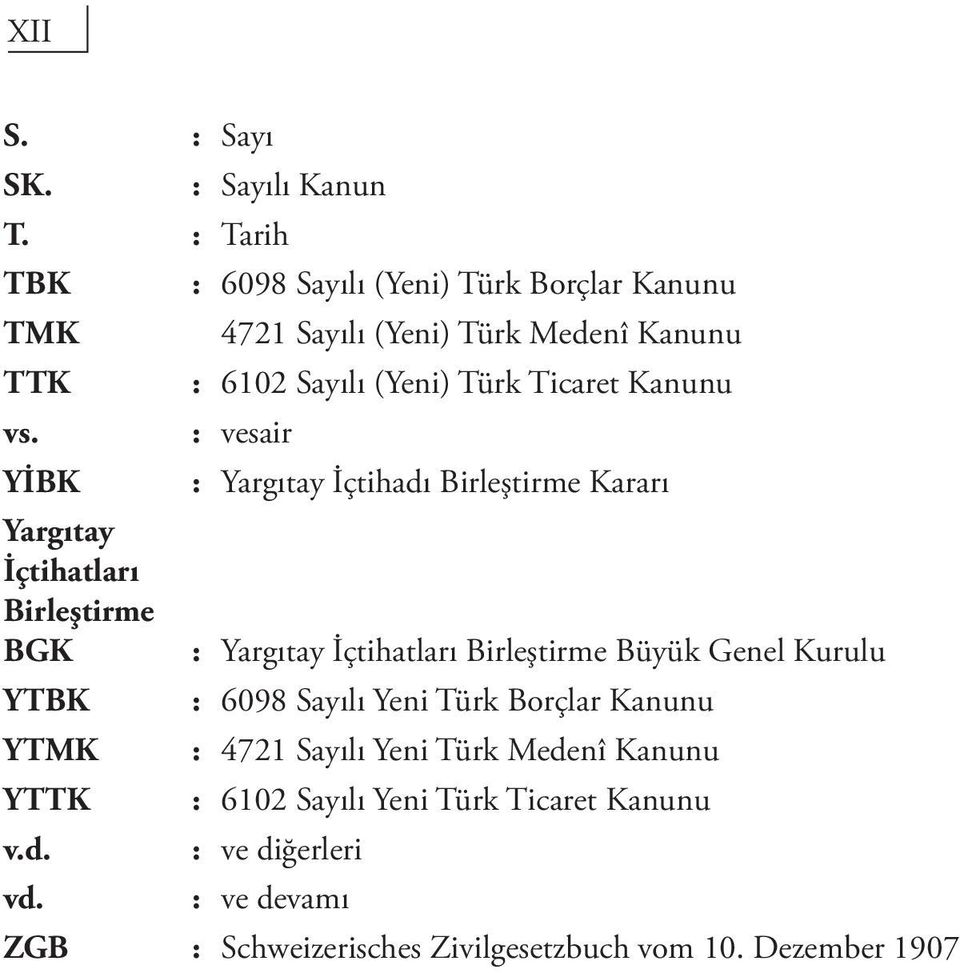 vesair : Yargıtay İçtihadı Birleştirme Kararı : Yargıtay İçtihatları Birleştirme Büyük Genel Kurulu : 6098 Sayılı Yeni Türk Borçlar