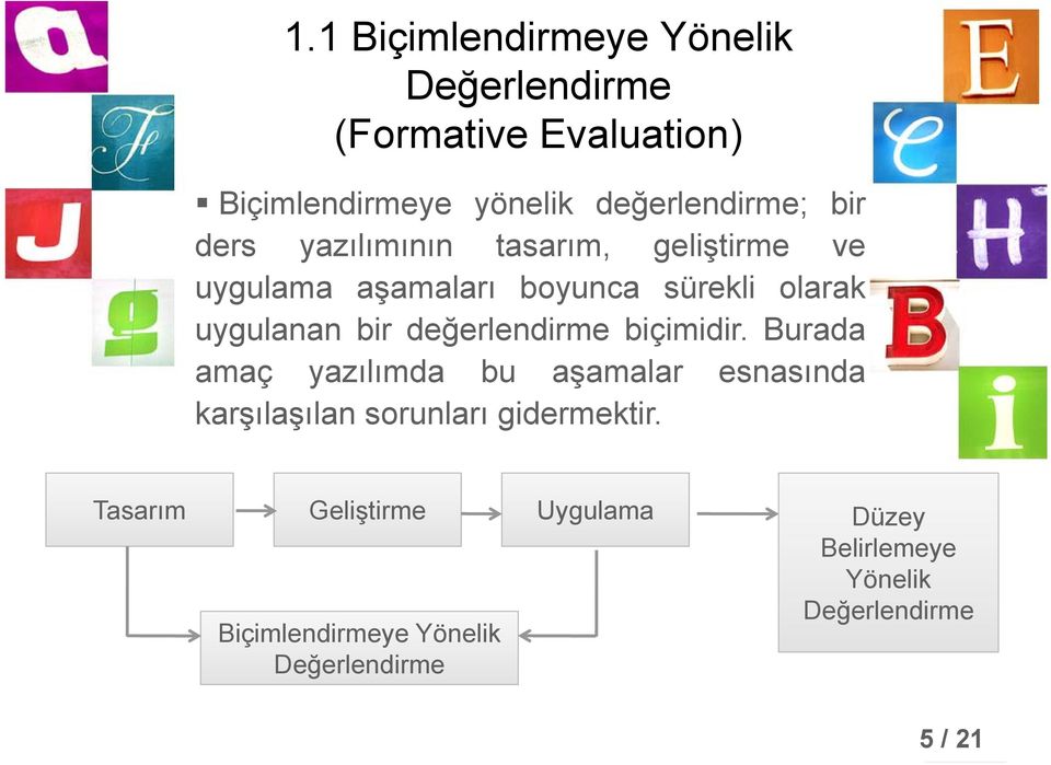 değerlendirme biçimidir. Burada amaç yazılımda bu aşamalar esnasında karşılaşılan sorunları gidermektir.