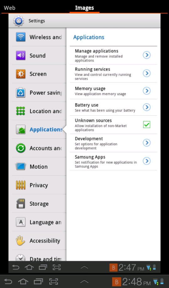 Android Aygıtında Görüntüleri Görüntüleme Not: Samsung ve Dell Venue Aygıtlarında Kullanılmaz.