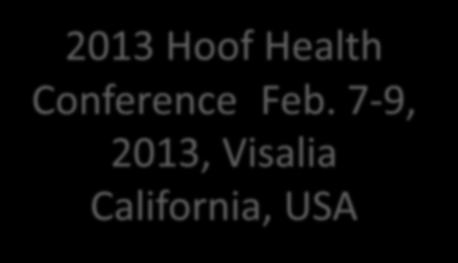 Hoof Health Conference