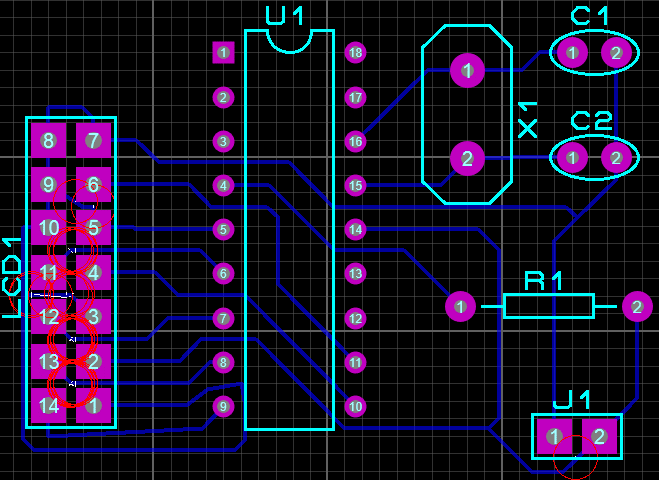 Şekil 8: Tek kat ayarının yapılması 12. Tools - Auto-router seçenekleri çalıştırılarak, şekil 9 da gösterilen otomatik çizim penceresi çağrılır.