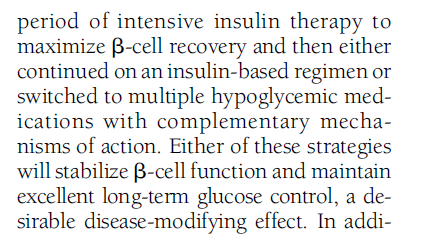 Diet-metformin ve akabinde tedavi başarısızlığı ile sıralı OAD ilavelerinden sonra insulini bir seçenek olarak kullanmak yerine,