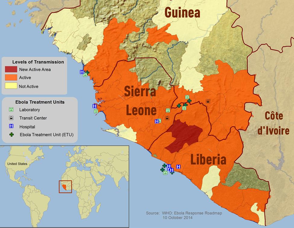Güncel Durum 9915 olgu (kuşkulu-doğrulanmış) 4555 ölüm Liberya; 4665 olgu, 2705 ölüm Sierra Leone; 3706 olgu, 1259 ölüm Gine; 1540 olgu, 904 ölüm Nijerya; 20 olgu; 8 ölüm
