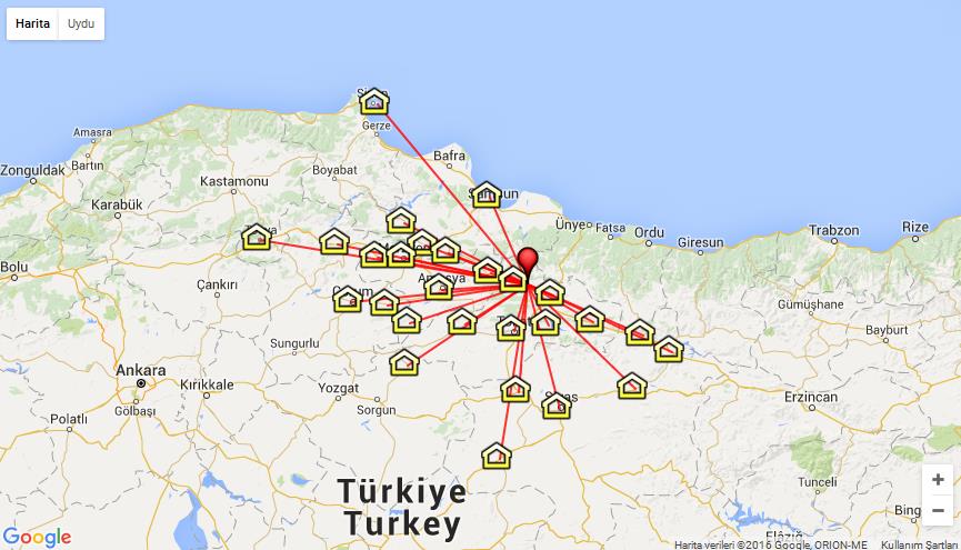 İVME DEĞERLERİ Tokat-Erbaa Depremi (Mw=4.