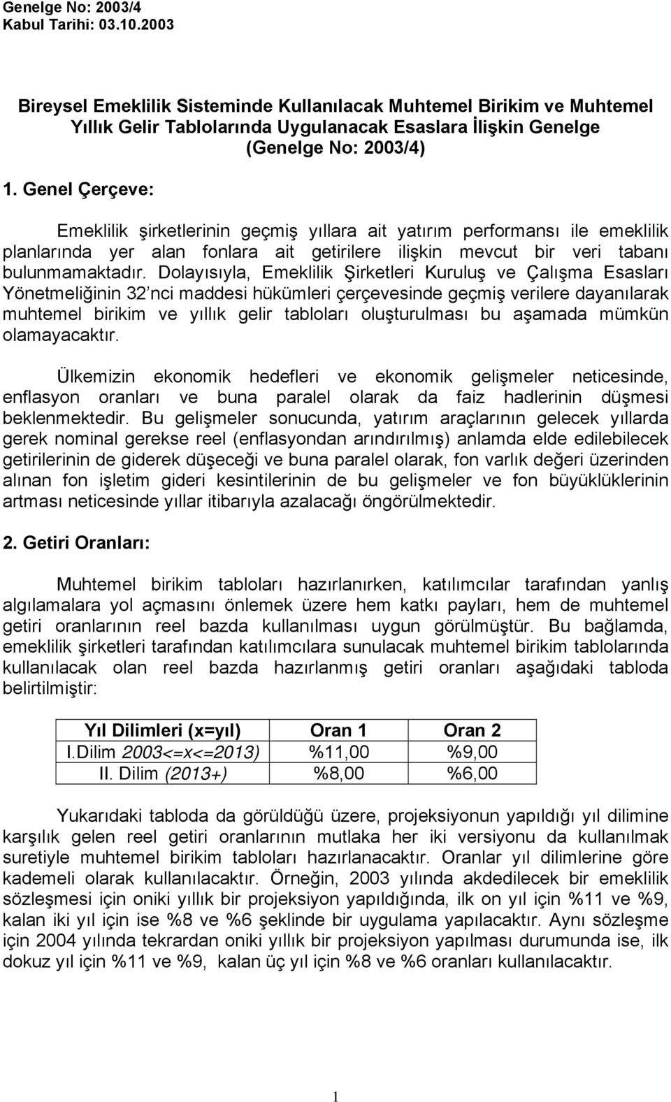 Genel Çerçeve: Emeklilik şirketlerinin geçmiş yıllara ait yatırım performansı ile emeklilik planlarında yer alan fonlara ait getirilere ilişkin mevcut bir veri tabanı bulunmamaktadır.