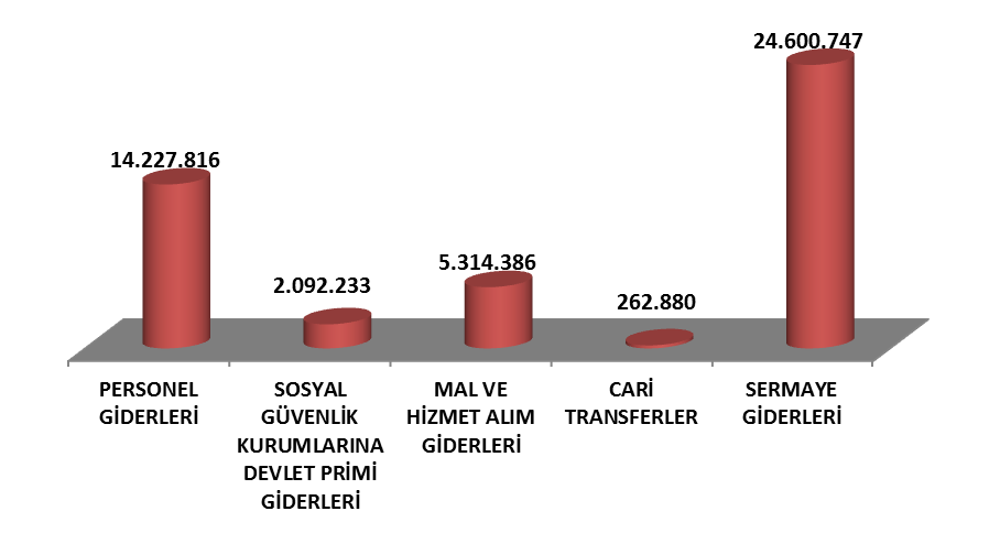 III. TEMMUZ-ARALIK DÖNEMĠNE ĠLĠġKĠN BEKLENTĠLER VE HEDEFLER A.Bütçe Giderleri Üniversitemiz 2013 Mali Yılı Bütçesi 6363 sayılı Merkezi Yönetim Bütçe Kanunu ile 50.431.000 TL olarak öngörülmüştür.