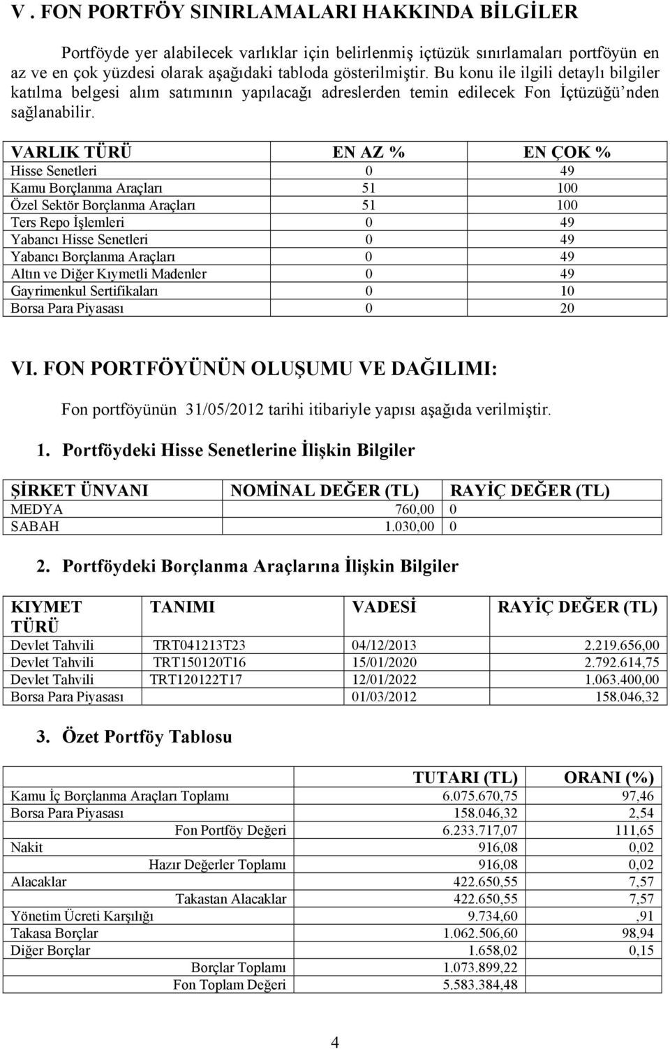 VARLIK TÜRÜ EN AZ % EN ÇOK % Hisse Senetleri 0 49 Kamu Borçlanma Araçları 51 100 Özel Sektör Borçlanma Araçları 51 100 Ters Repo İşlemleri 0 49 Yabancı Hisse Senetleri 0 49 Yabancı Borçlanma Araçları