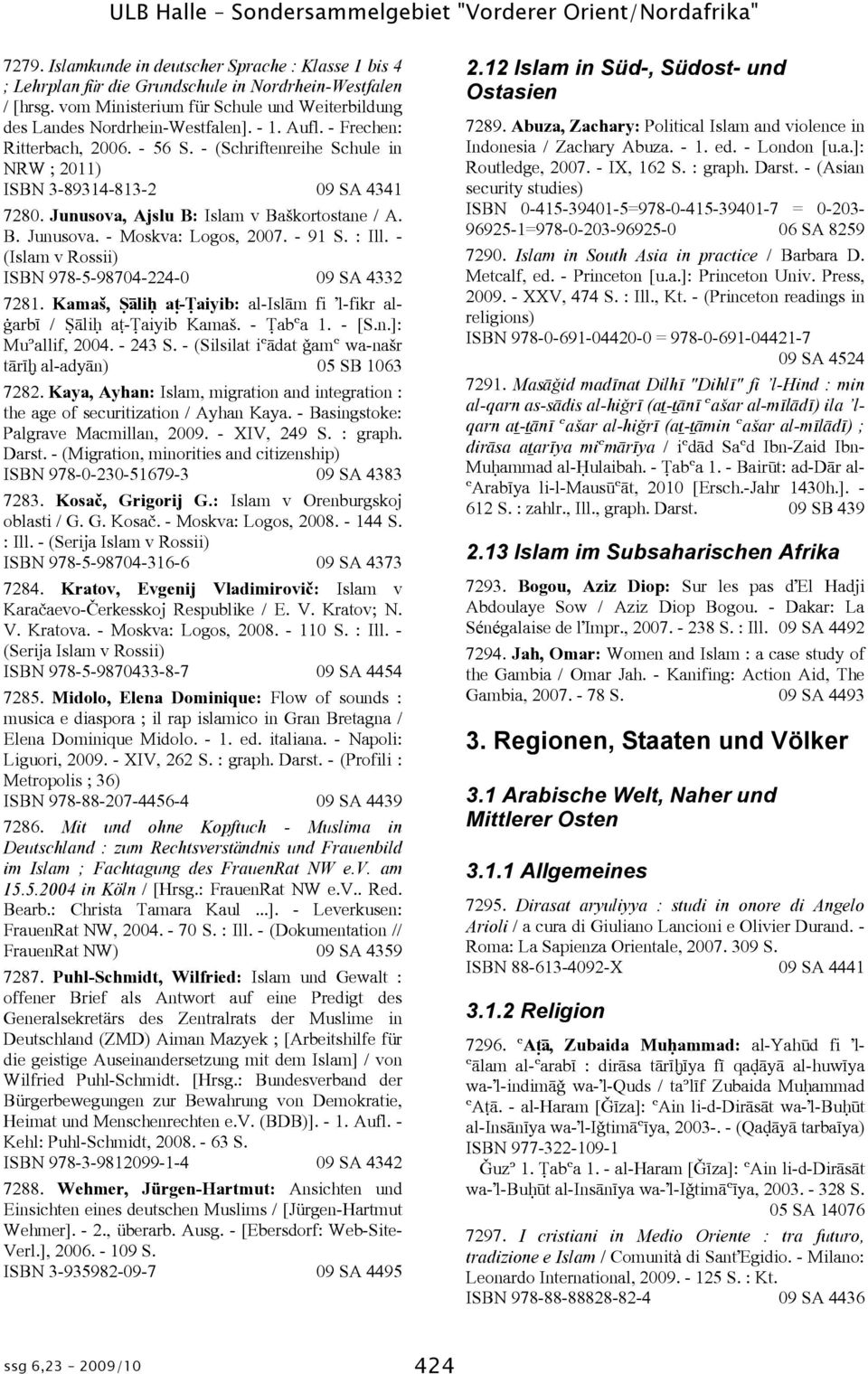 - (Schriftenreihe Schule in NRW ; 2011) ISBN 3-89314-813-2 09 SA 4341 7280. Junusova, Ajslu B: Islam v Baškortostane / A. B. Junusova. - Moskva: Logos, 2007. - 91 S. : Ill.