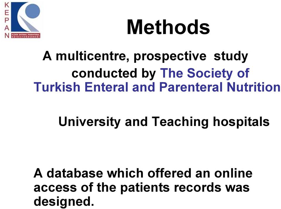 University and Teaching hospitals A database which