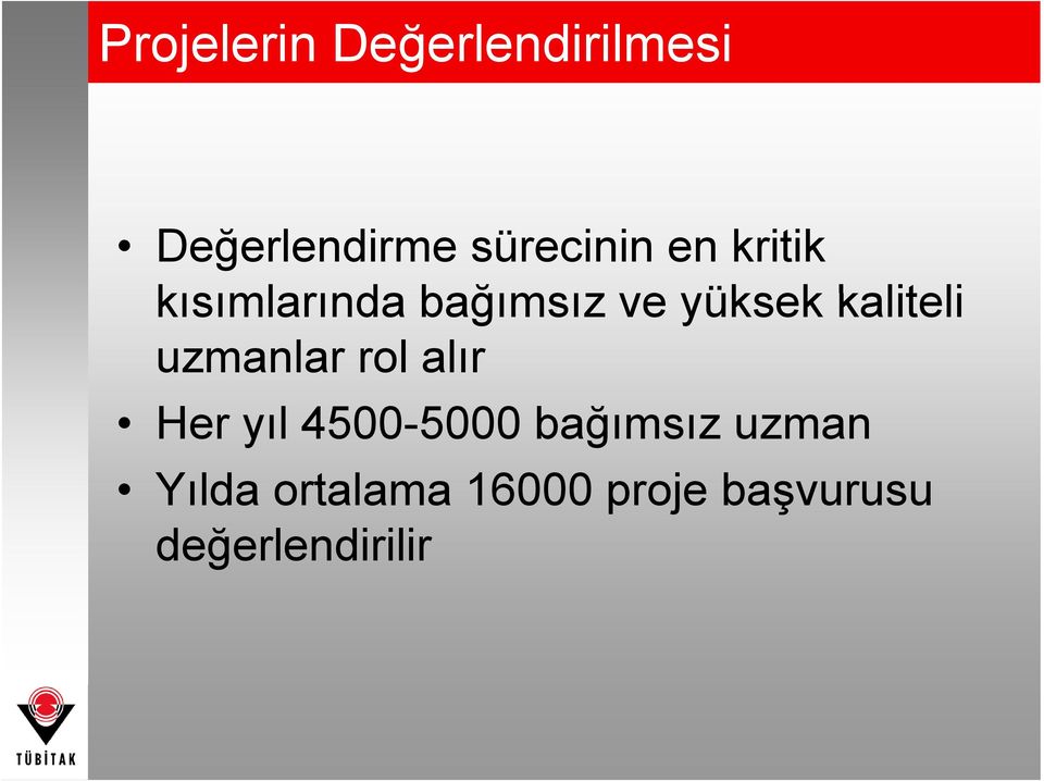 kaliteli uzmanlar rol alır Her yıl 4500-5000