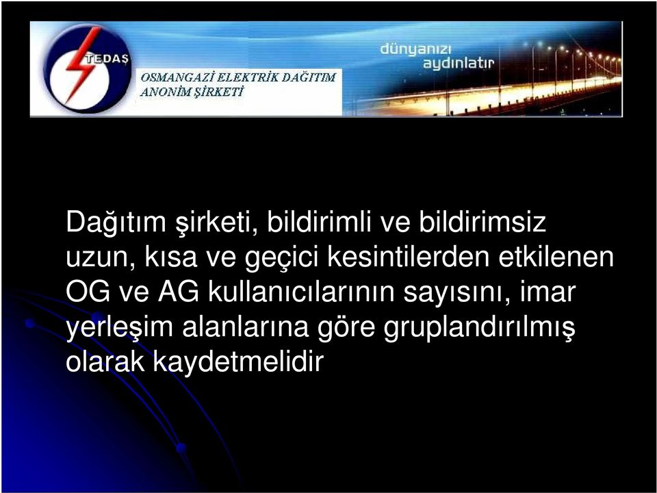 AG kullanıcılarının sayısını, imar yerleim