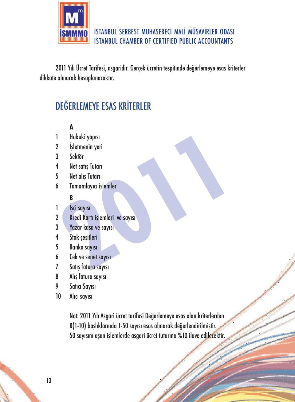 işlemleri ve sayısı 3 Yazar kasa ve sayısı 4 Stok çeşitleri 5 Banka sayısı 6 Çek ve senet sayısı 7 Satış fatura sayısı 8 Alış fatura sayısı 9 Satıcı Sayısı 10 Alıcı