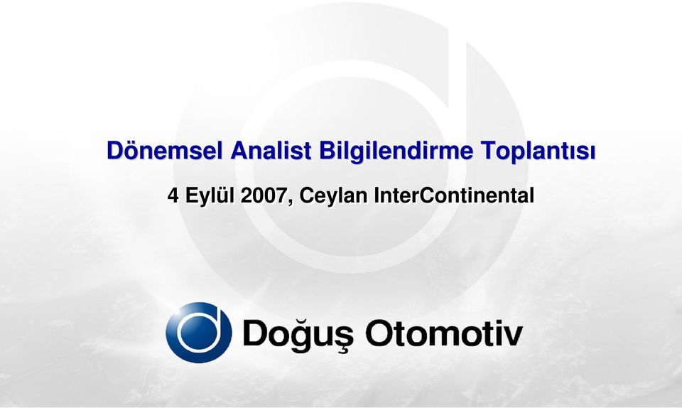 Toplantısı 4 Eylül