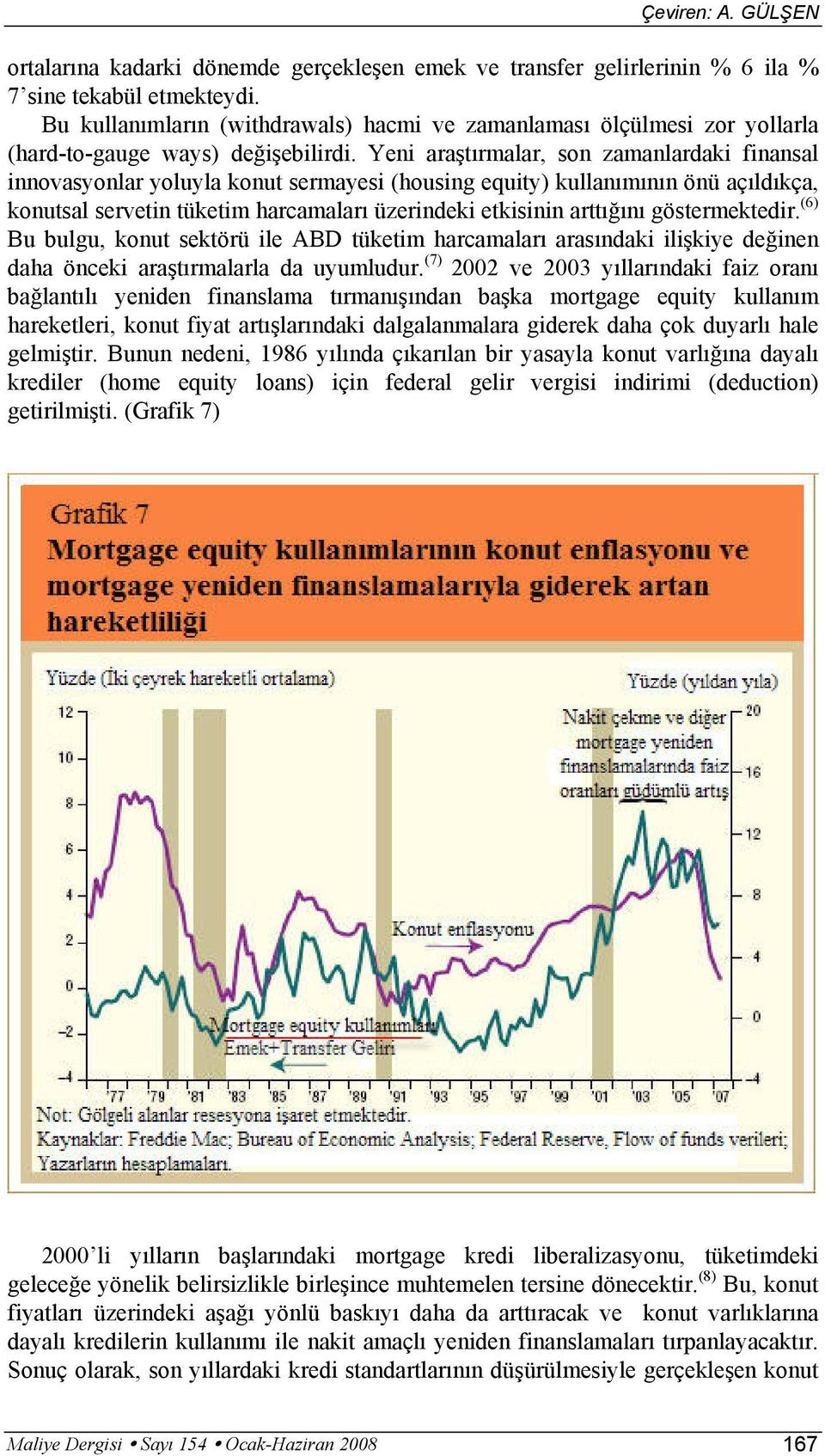 Yeni araştırmalar, son zamanlardaki finansal innovasyonlar yoluyla konut sermayesi (housing equity) kullanımının önü açıldıkça, konutsal servetin tüketim harcamaları üzerindeki etkisinin arttığını