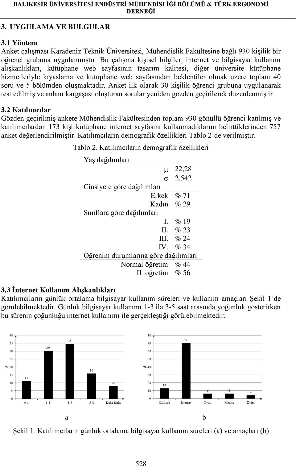 beklentiler olmak üzere toplam 40 soru ve 5 bölümden oluşmaktadır.