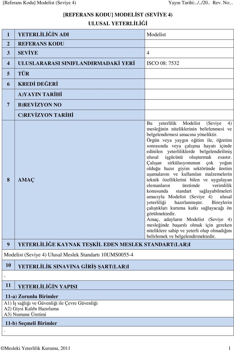 Örgün veya yaygın eğitim ile, öğretim sonrasında veya çalışma hayatı içinde edinilen yeterliliklerde belgelendirilmiş ulusal işgücünü oluşturmak esastır.