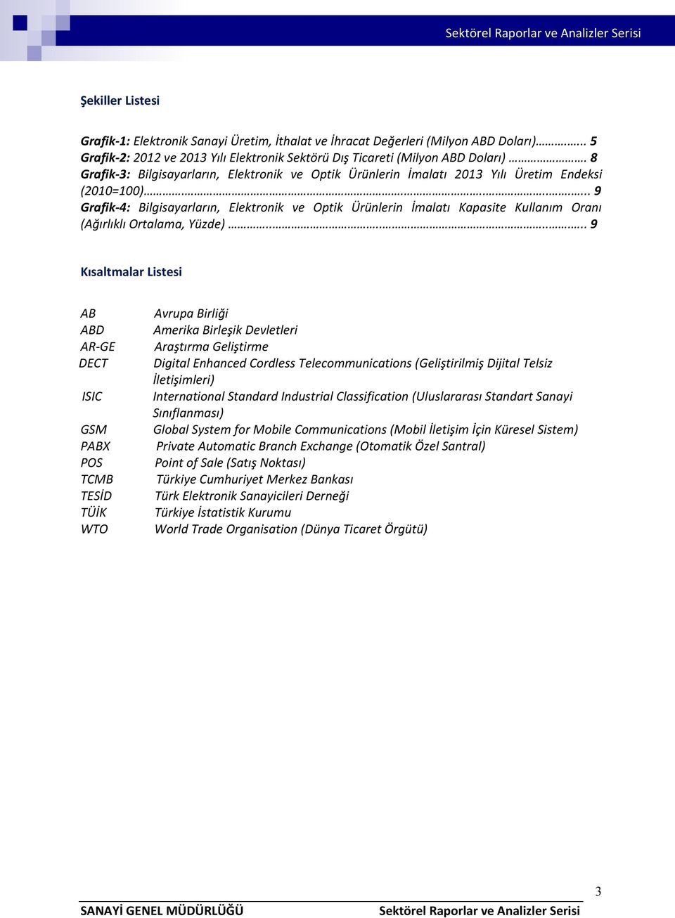 ......... 9 Grafik-4: Bilgisayarların, Elektronik ve Optik Ürünlerin İmalatı Kapasite Kullanım Oranı (Ağırlıklı Ortalama, Yüzde).