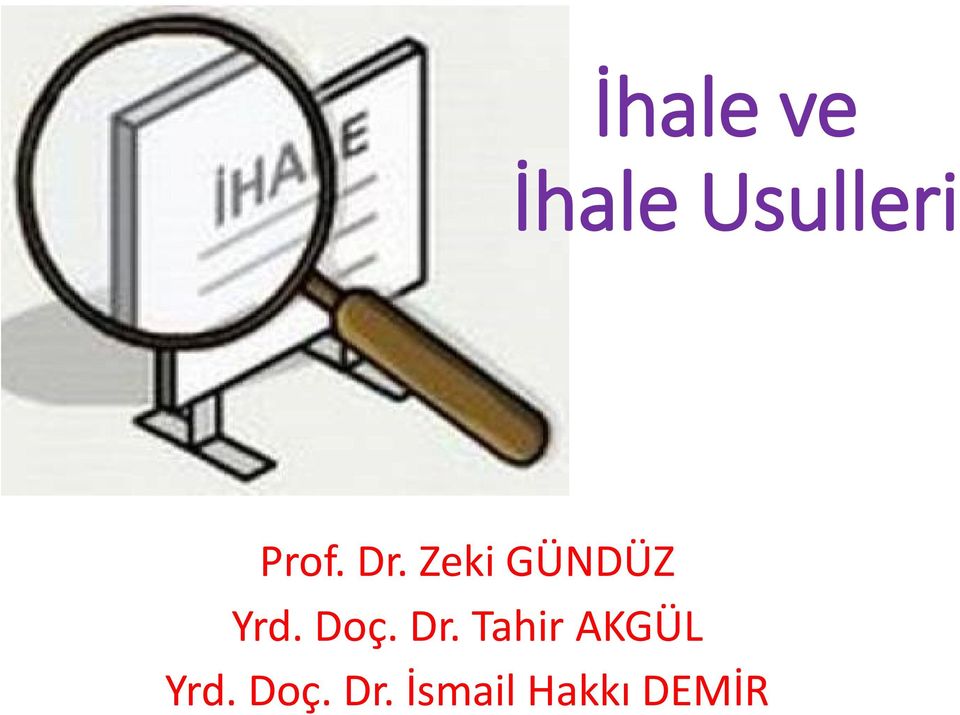 Doç. Dr. Tahir AKGÜL Yrd.