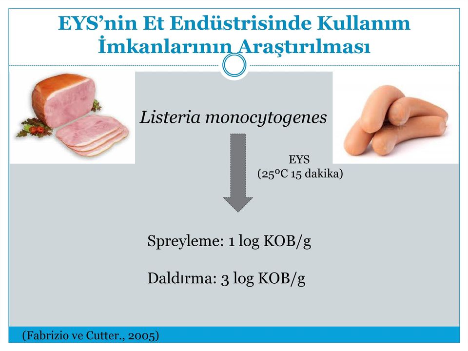 monocytogenes EYS (25ºC 15 dakika)