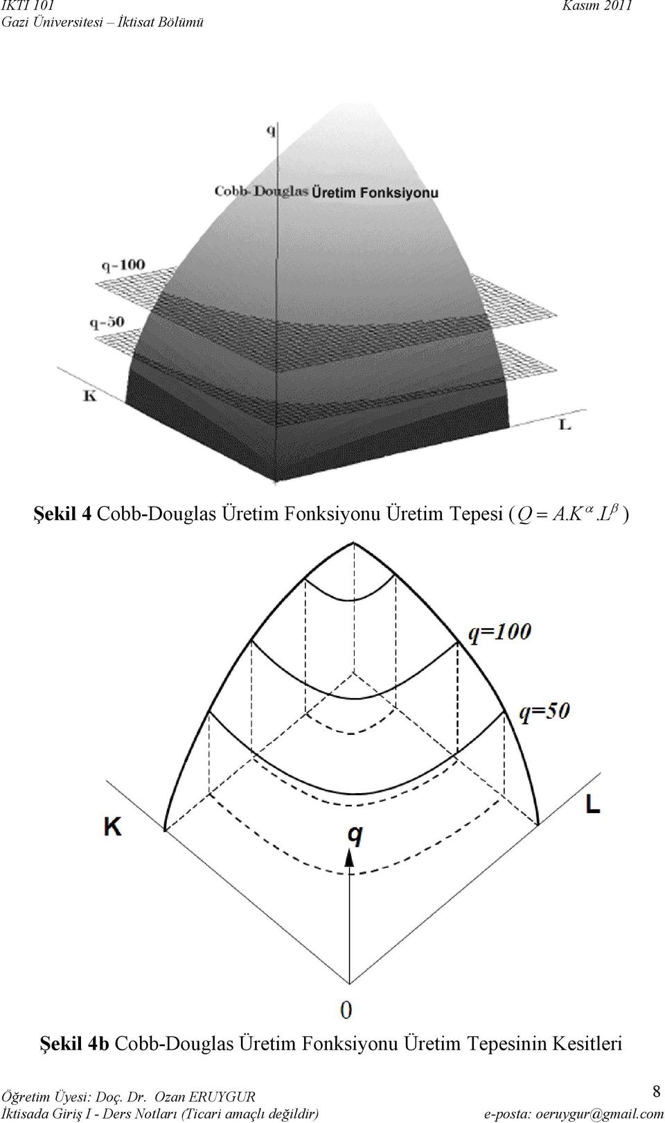 α. L β ) Şekil 4b Cobb-Douglas