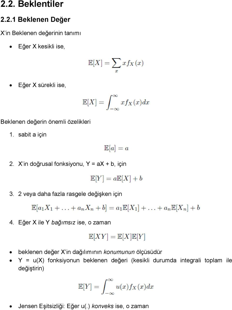 2 veya daha fazla rasgele değişken için 4.