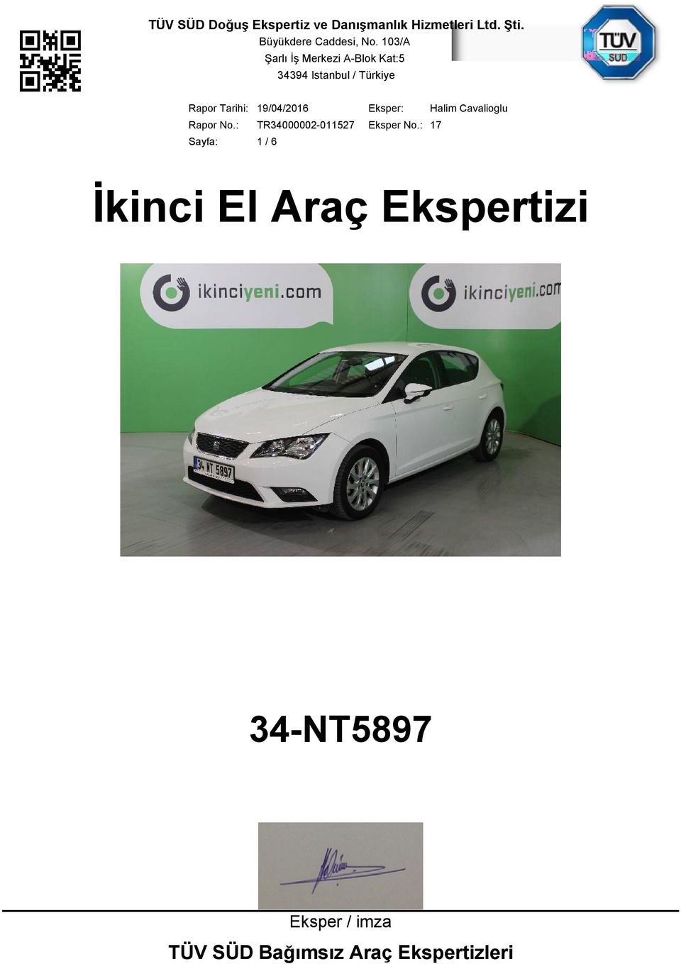 34-NT5897 Eksper / imza