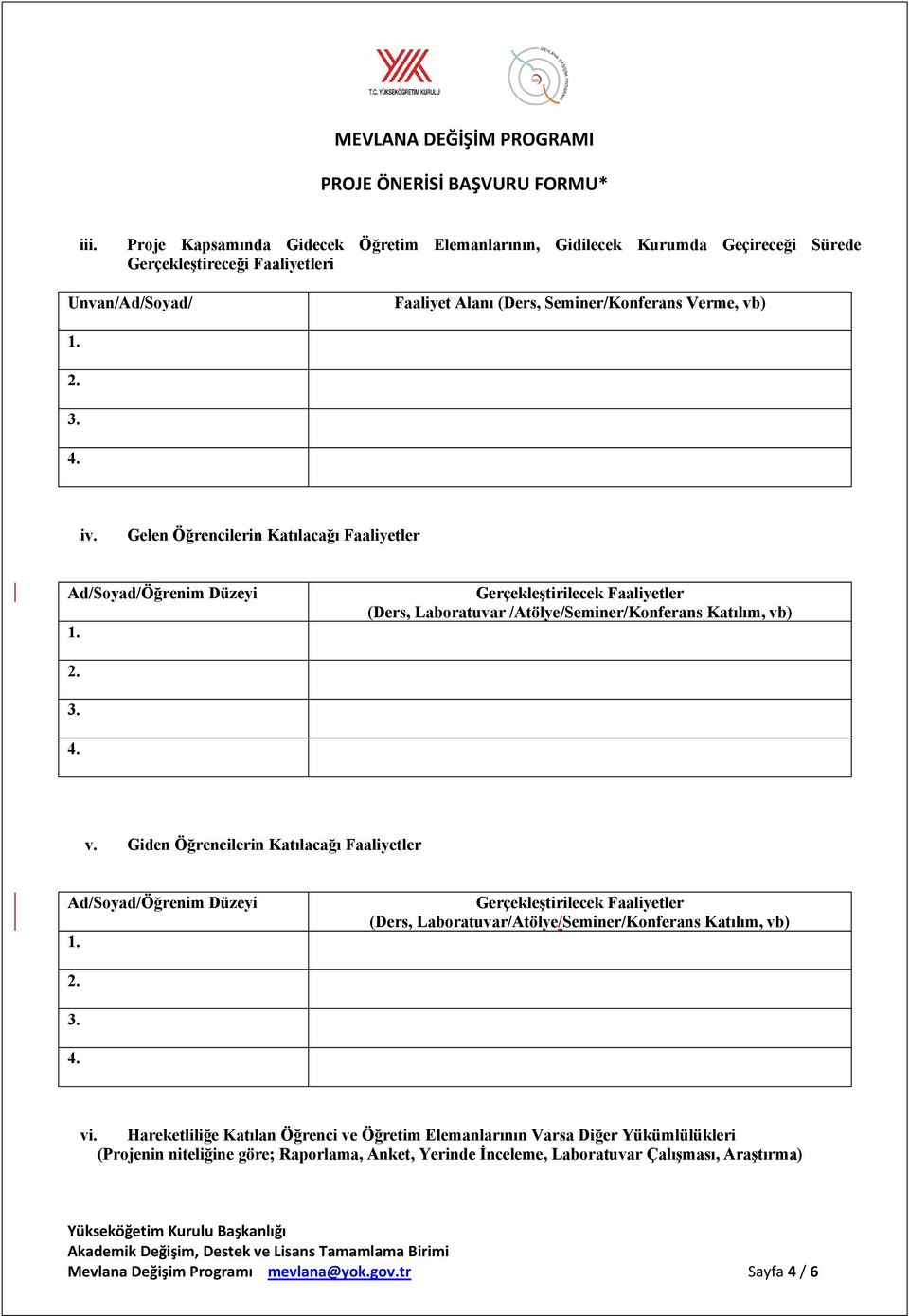 Gelen Öğrencilerin Katılacağı Faaliyetler Ad/Soyad/Öğrenim Düzeyi 1. Gerçekleştirilecek Faaliyetler (Ders, Laboratuvar /Atölye/Seminer/Konferans Katılım, vb