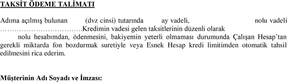 bakiyemin yeterli olmaması durumunda Çalışan Hesap tan gerekli miktarda fon bozdurmak