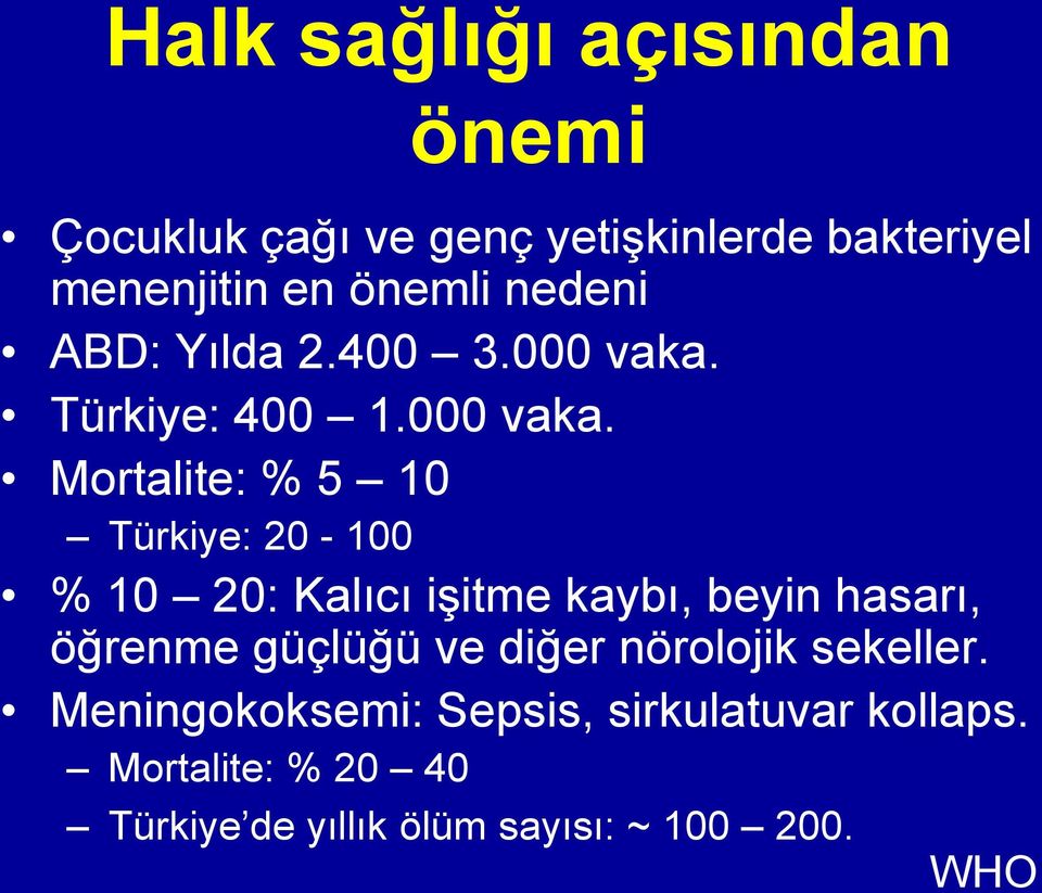 Türkiye: 400 1.000 vaka.