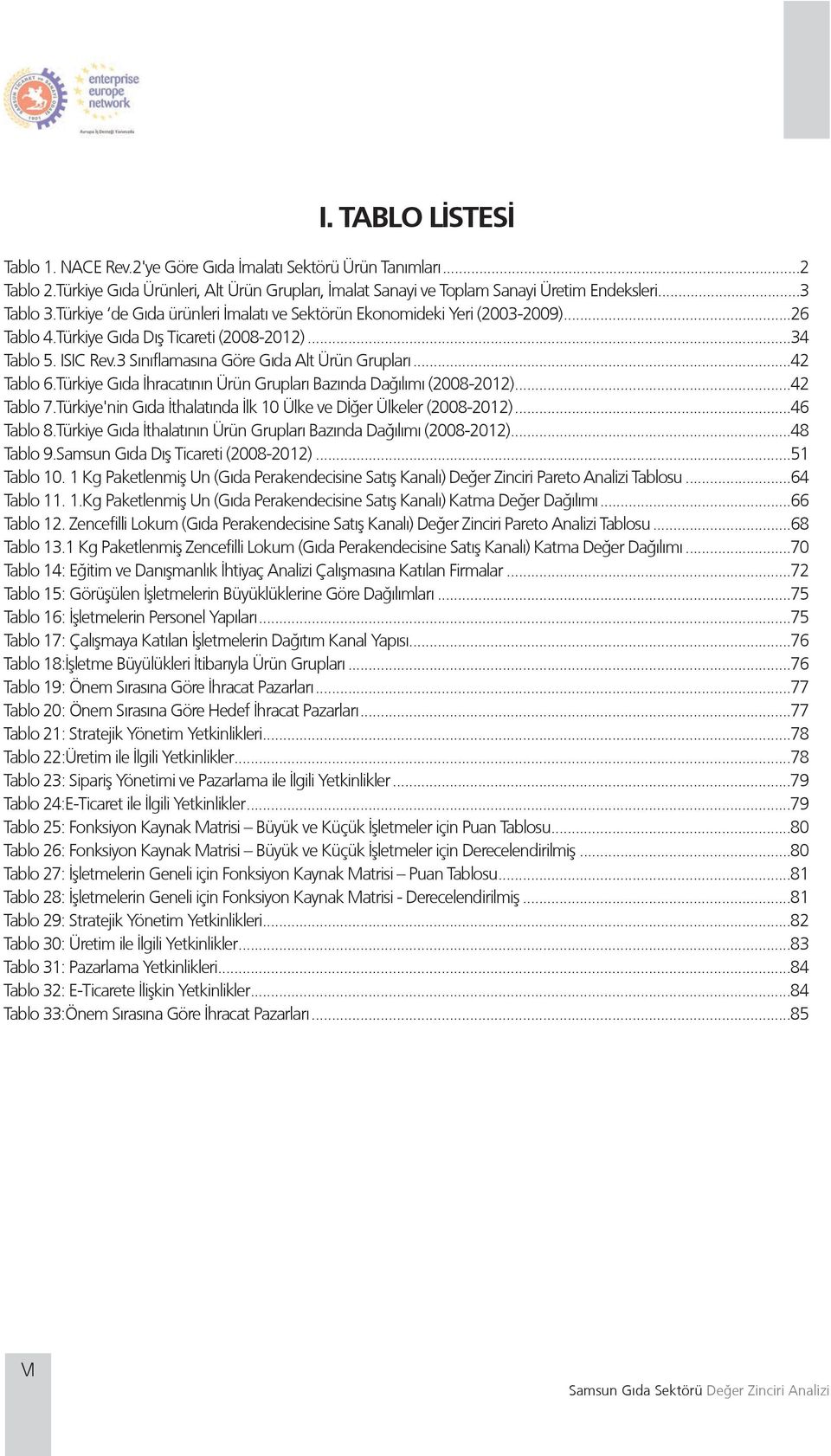 Türkiye Gıda İhracatının Grupları Bazında Dağılımı (2008-2012)...42 Tablo 7.Türkiye'nin Gıda İthalatında İlk 10 Ülke ve Dİğer Ülkeler (2008-2012)...46 Tablo 8.
