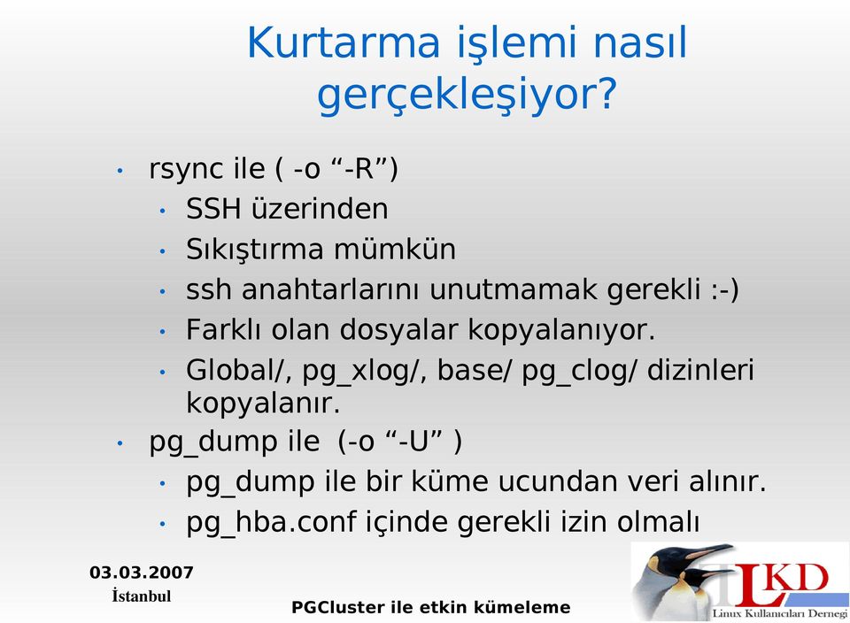 ssh anahtarlarını unutmamak gerekli :-) Farklı olan dosyalar kopyalanıyor.