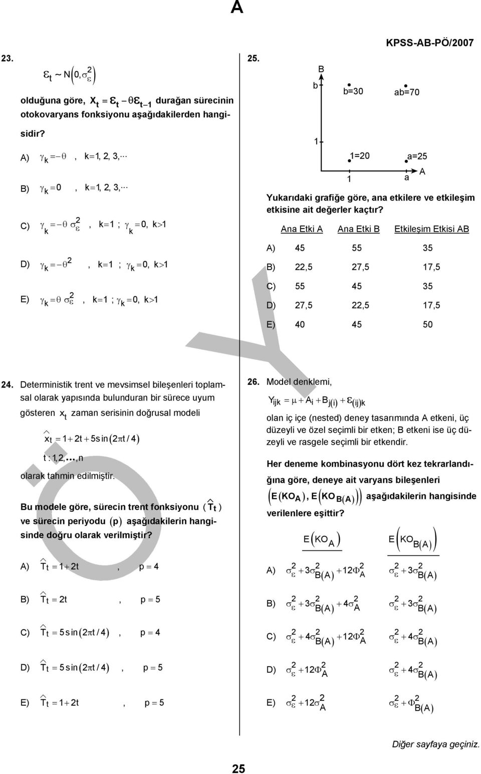 Ana Eti A Ana Eti B Etileşim Etisi AB 5 55 5,5 7,5 7,5 A γ =θ σ ε, = ; γ = 0, > 55 5 5 7,5,5 7,5 0 5 50.