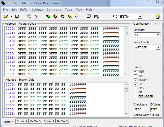 Konfigürasyon bitleri ve işlevleri CP1,CP0 : Flash Program Memory Code Protection Bits. All of the CP1:CP0 pairs have to be given the same value to enable the code protection scheme listed.